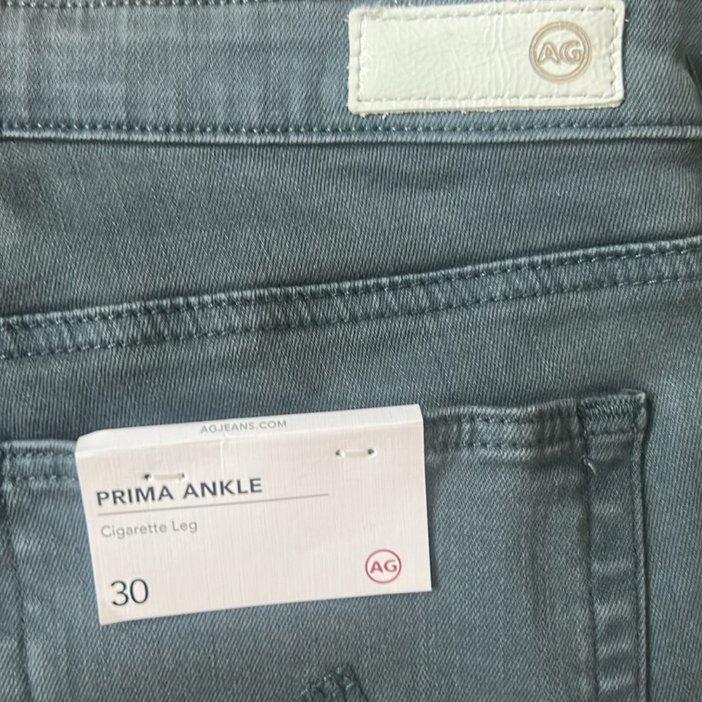 AG Adriano Goldschmied Prima Ankle Cigarette Women's Blue Skinny Jeans - Picture 10 of 14